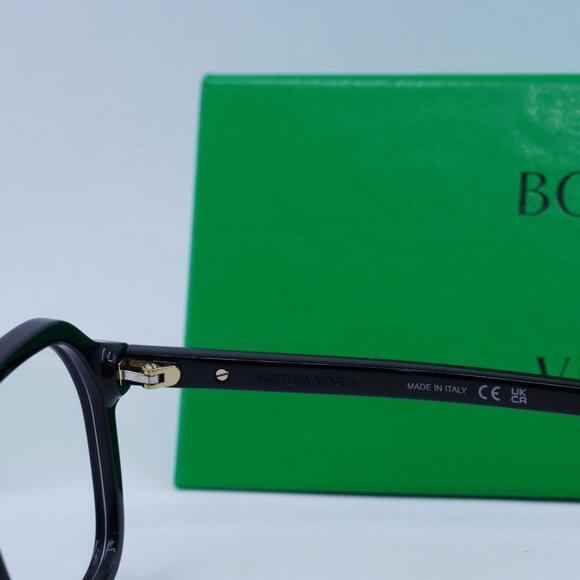 Final Price! Bottega Veneta BV1329O 001 Shiny Black Eyeglasses - Picture 5 of 9
